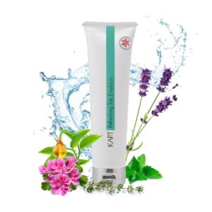 Emulsión refrescante con talco